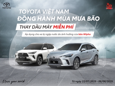 TOYOTA VIỆT NAM ĐỒNG HÀNH MÙA MƯA BÃO