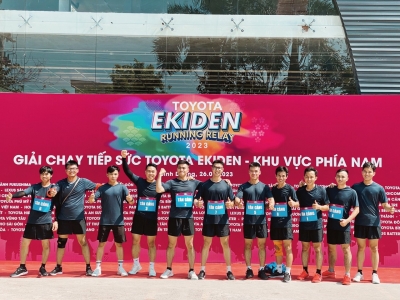 Toyota Hiroshima Tân Cảng HT đạt giải 3 chung cuộc tại cuộc thi chạy tiếp sức Ekiden 2023