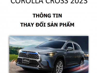 Toyota Corolla Cross nâng cấp một số tính năng mới trên xe 2023