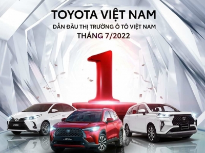 Toyota Việt Nam dẫn đầu tổng doanh số thị trường ô tô Việt Nam